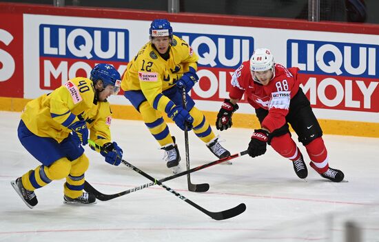 Хоккей. Чемпионат мира. Матч Швейцария - Швеция