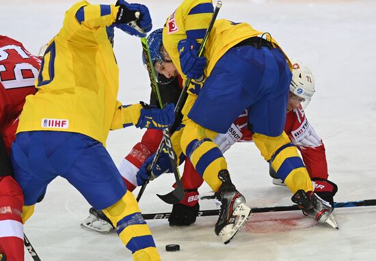 Хоккей. Чемпионат мира. Матч Швейцария - Швеция