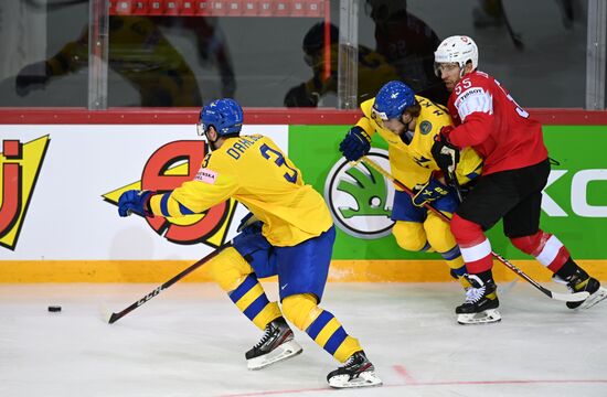 Хоккей. Чемпионат мира. Матч Швейцария - Швеция