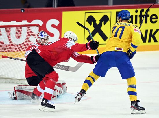Хоккей. Чемпионат мира. Матч Швейцария - Швеция