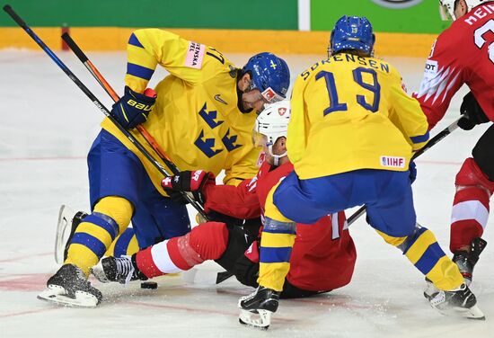 Хоккей. Чемпионат мира. Матч Швейцария - Швеция