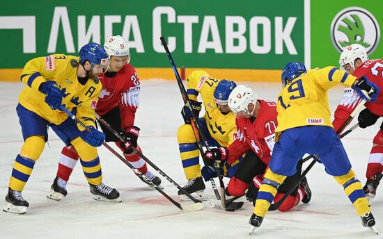 Хоккей. Чемпионат мира. Матч Швейцария - Швеция