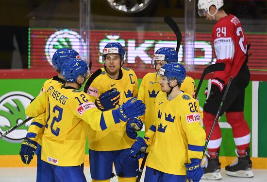 Хоккей. Чемпионат мира. Матч Швейцария - Швеция