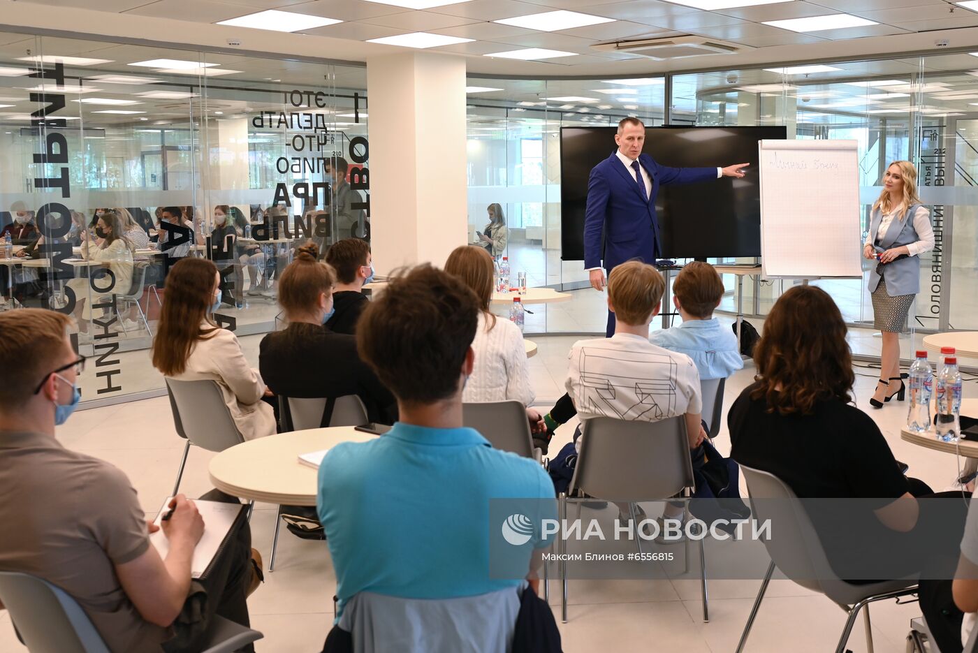 Мэр Москвы С. Собянин посетил комплекс "Техноград" на ВДНХ