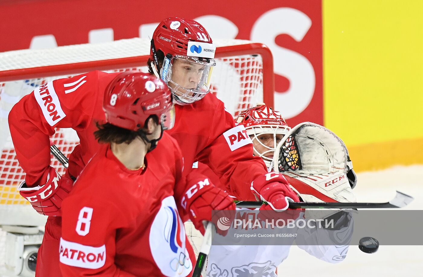 Хоккей. Чемпионат мира. Матч Россия - Дания 