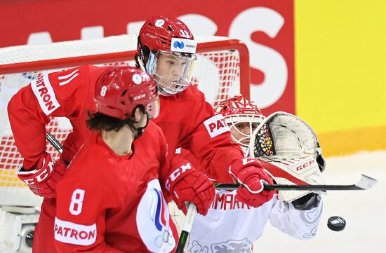 Хоккей. Чемпионат мира. Матч Россия - Дания 