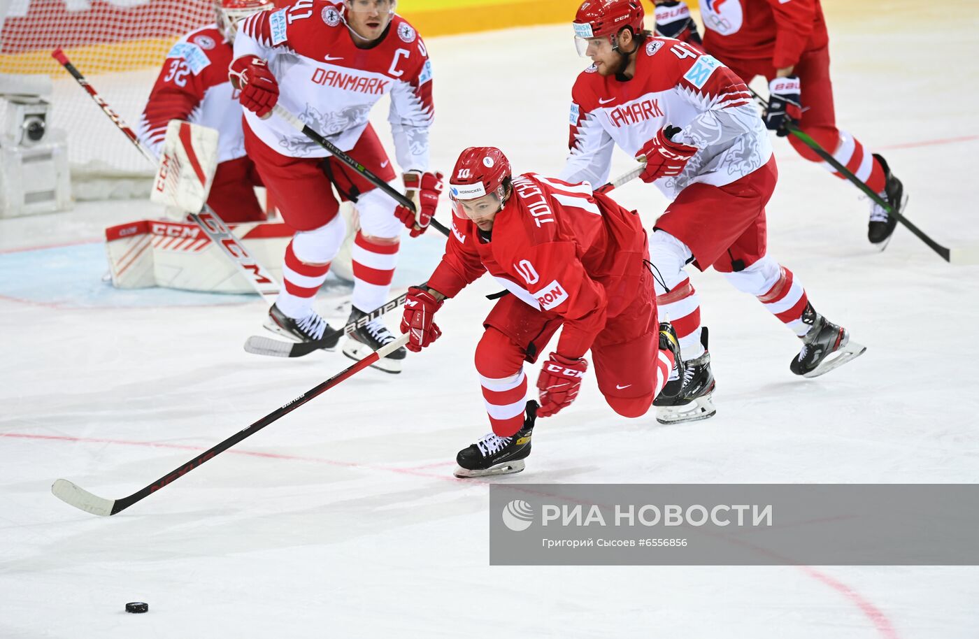 Хоккей. Чемпионат мира. Матч Россия - Дания 