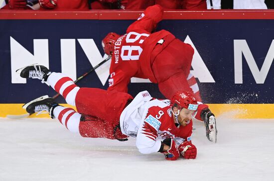 Хоккей. Чемпионат мира. Матч Россия - Дания 