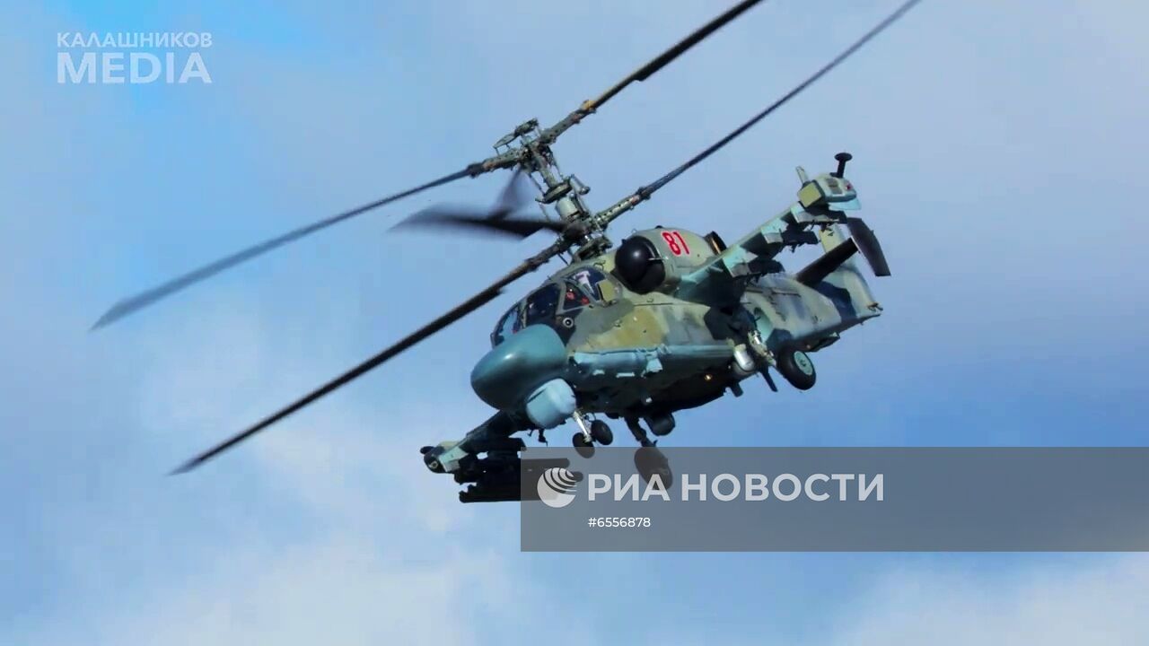 Испытания управляемых ракет "Вихрь"