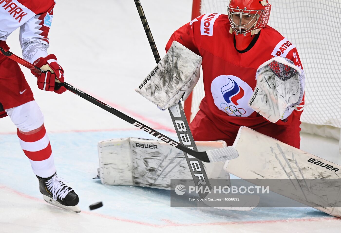 Хоккей. Чемпионат мира. Матч Россия - Дания 