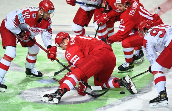 Хоккей. Чемпионат мира. Матч Россия - Дания 