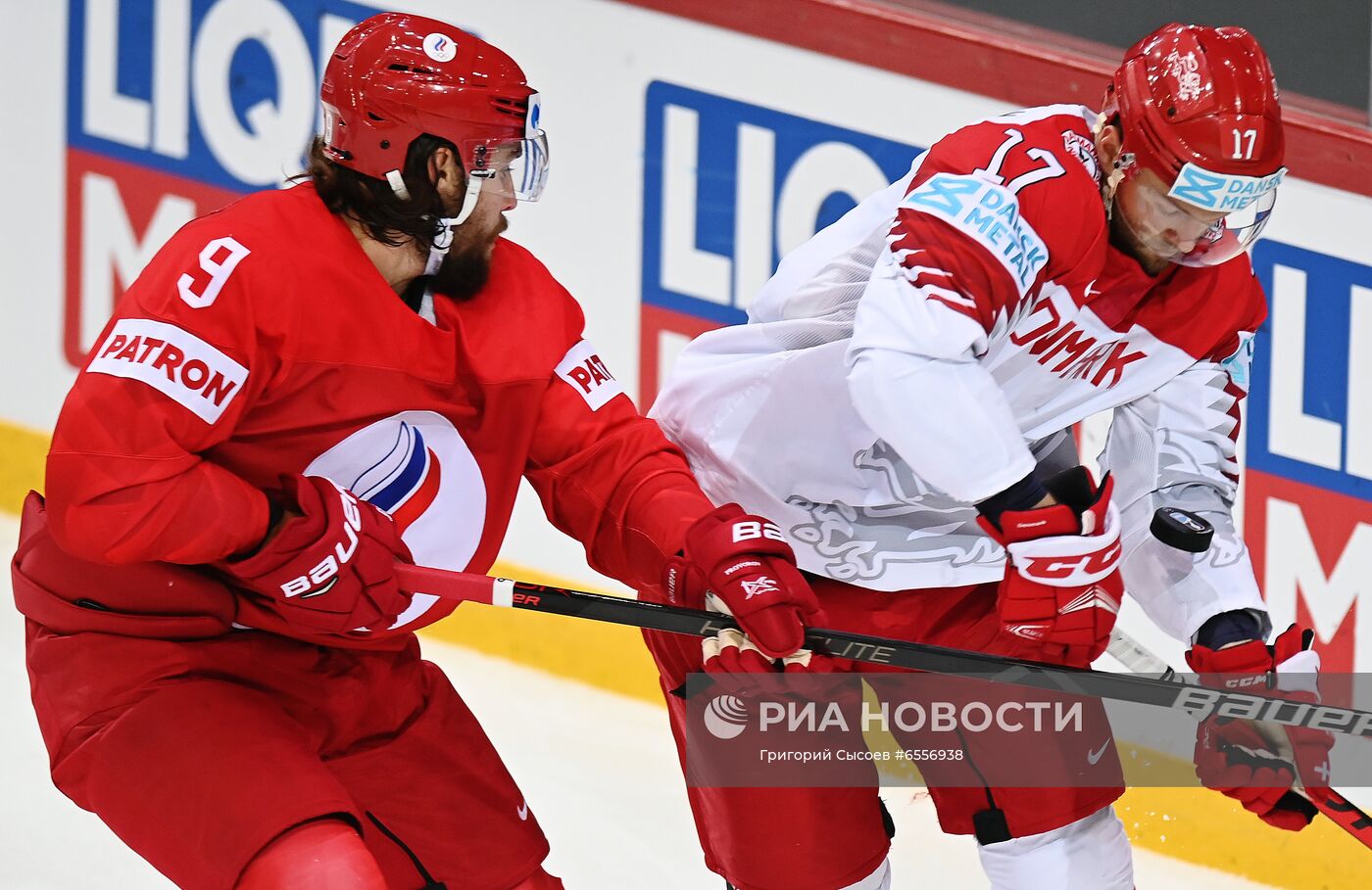 Хоккей. Чемпионат мира. Матч Россия - Дания 