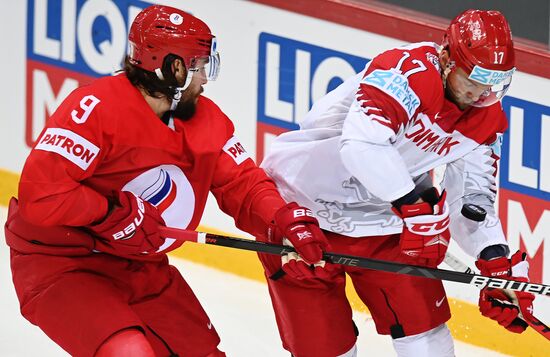Хоккей. Чемпионат мира. Матч Россия - Дания 