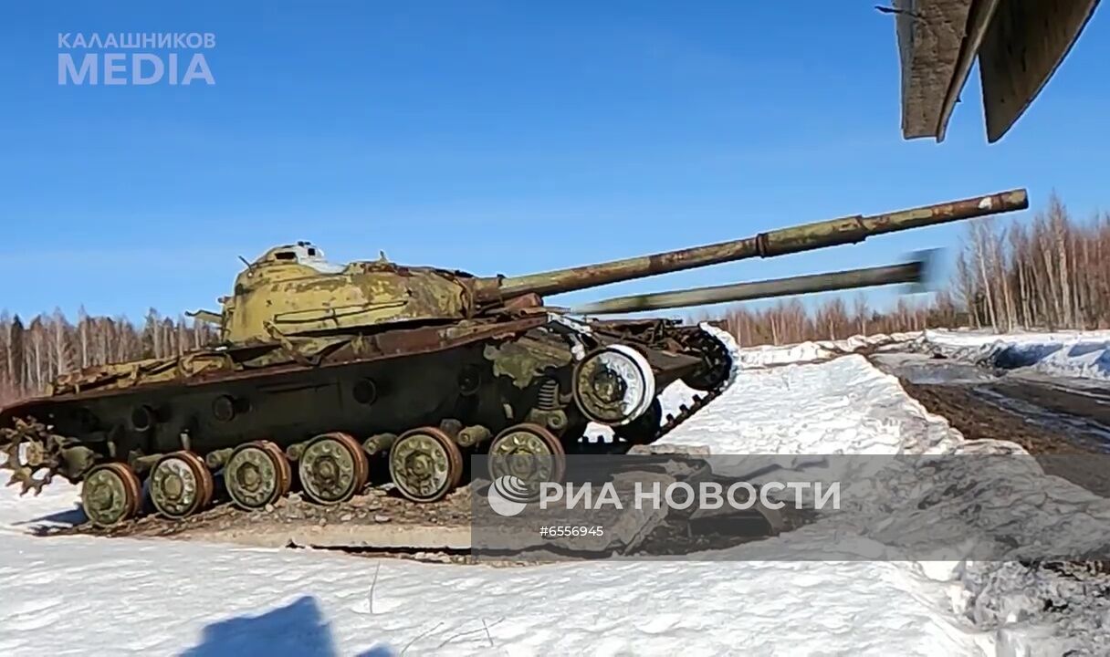 Испытания управляемых ракет "Вихрь"