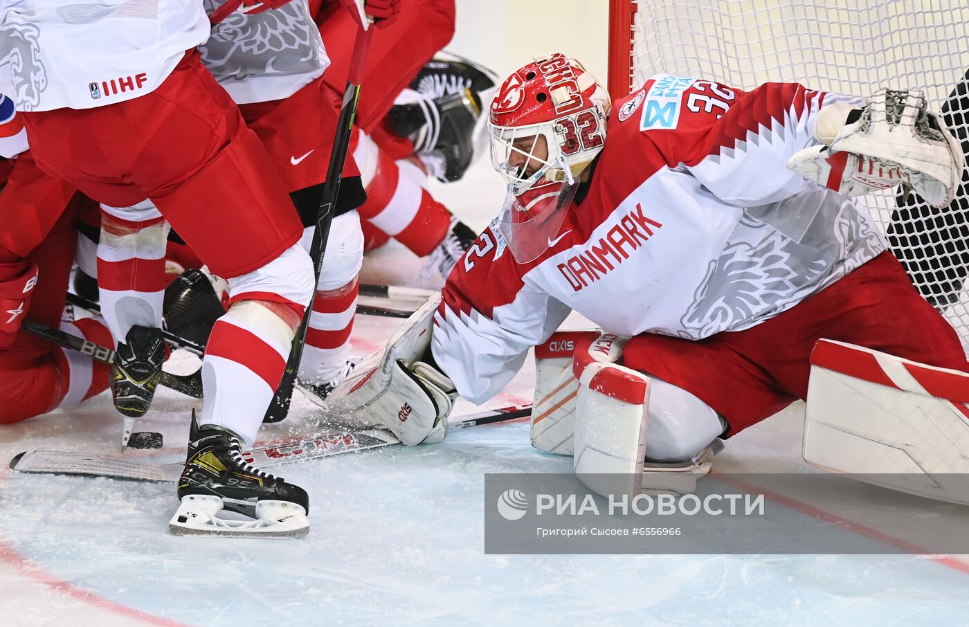 Хоккей. Чемпионат мира. Матч Россия - Дания 