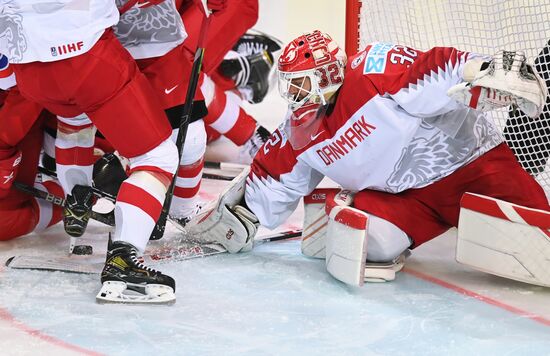 Хоккей. Чемпионат мира. Матч Россия - Дания 