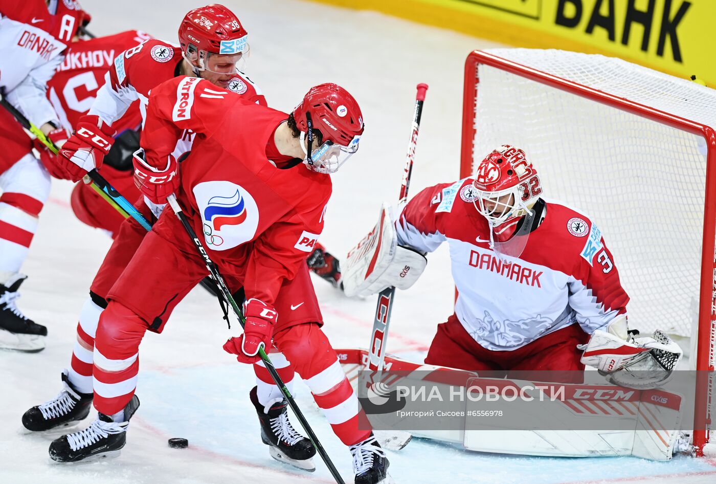 Хоккей. Чемпионат мира. Матч Россия - Дания 