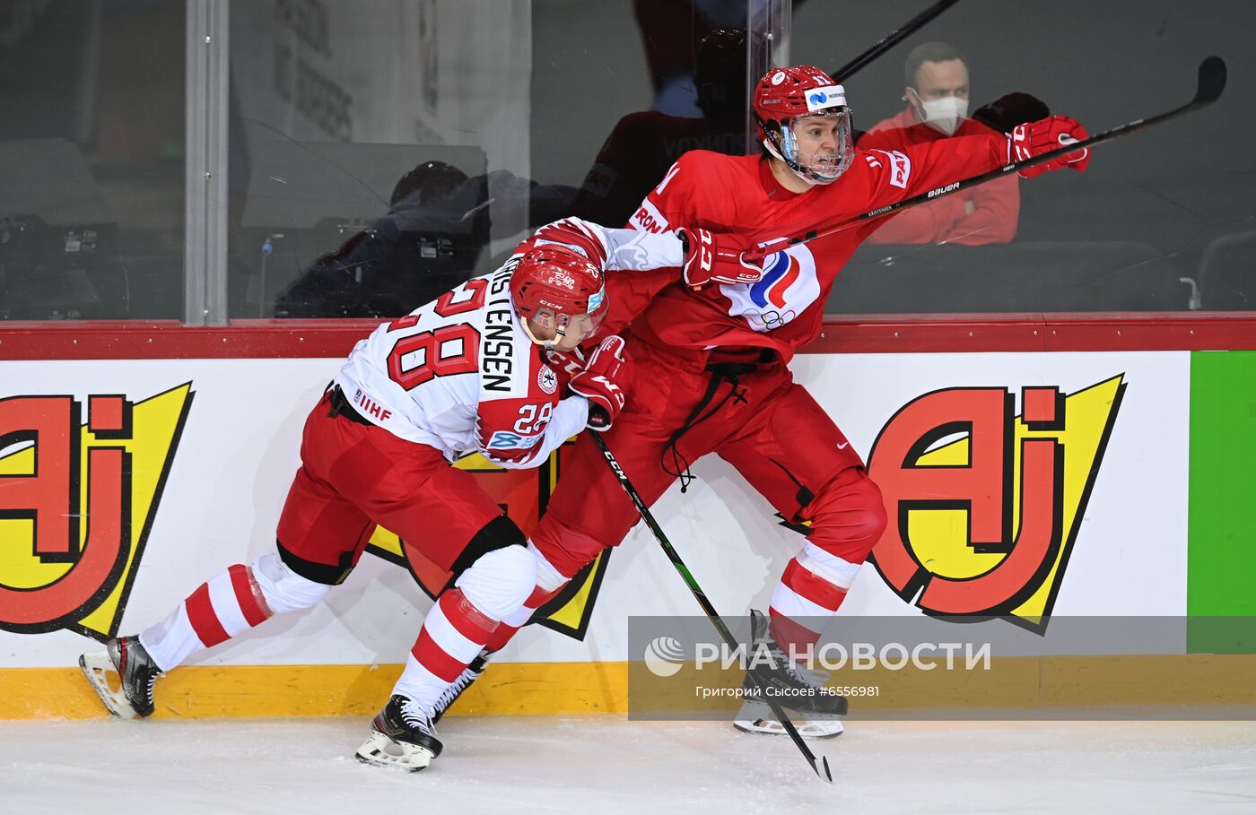 Хоккей. Чемпионат мира. Матч Россия - Дания 