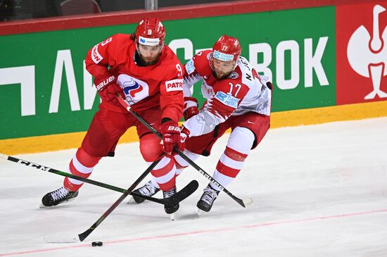 Хоккей. Чемпионат мира. Матч Россия - Дания 