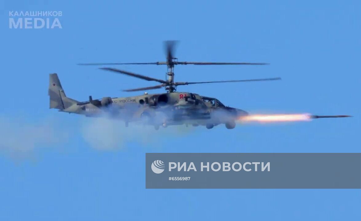 Испытания управляемых ракет "Вихрь"