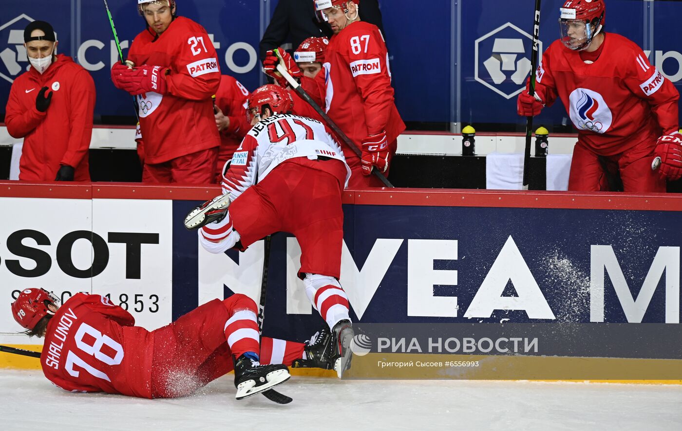 Хоккей. Чемпионат мира. Матч Россия - Дания 