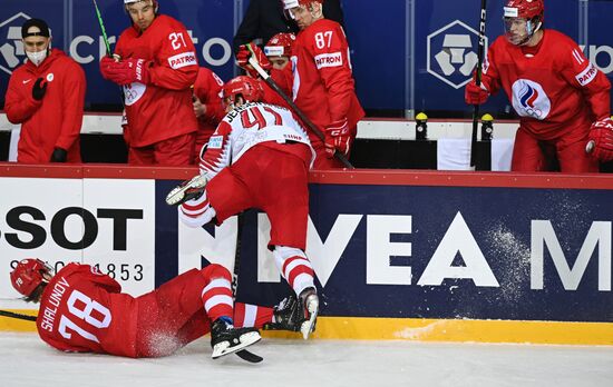 Хоккей. Чемпионат мира. Матч Россия - Дания 