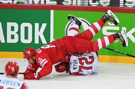 Хоккей. Чемпионат мира. Матч Россия - Дания 