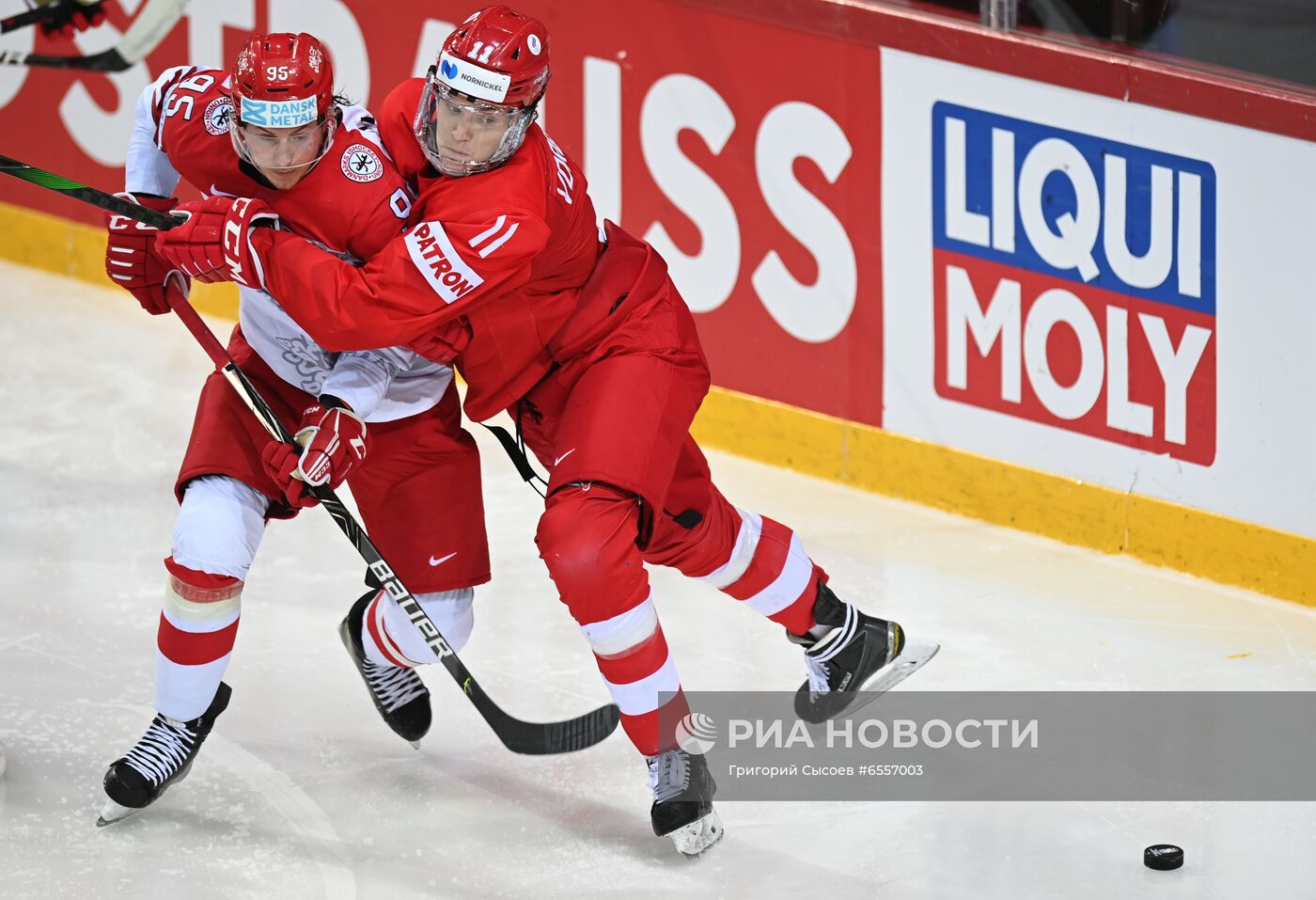 Хоккей. Чемпионат мира. Матч Россия - Дания 