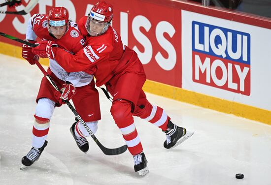 Хоккей. Чемпионат мира. Матч Россия - Дания 