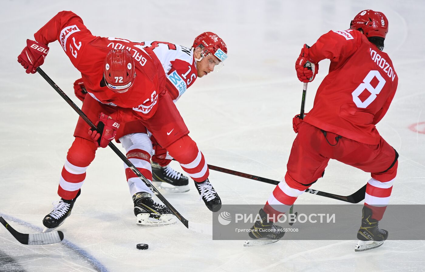 Хоккей. Чемпионат мира. Матч Россия - Дания 