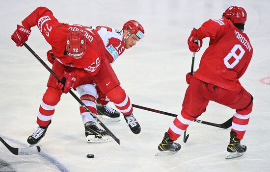 Хоккей. Чемпионат мира. Матч Россия - Дания 