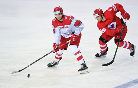 Хоккей. Чемпионат мира. Матч Россия - Дания 