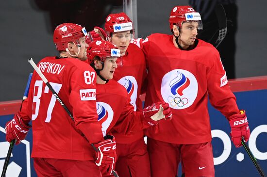 Хоккей. Чемпионат мира. Матч Россия - Дания 