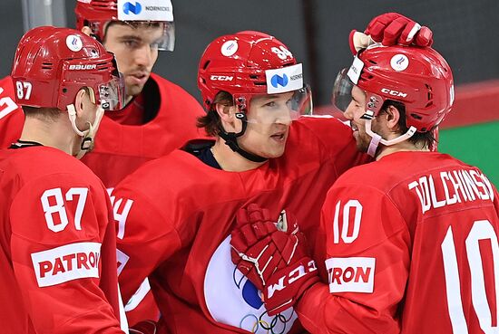 Хоккей. Чемпионат мира. Матч Россия - Дания 