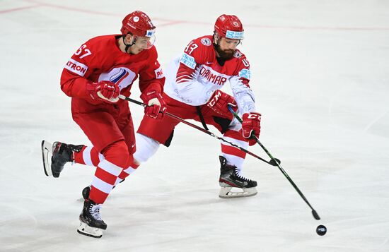 Хоккей. Чемпионат мира. Матч Россия - Дания 