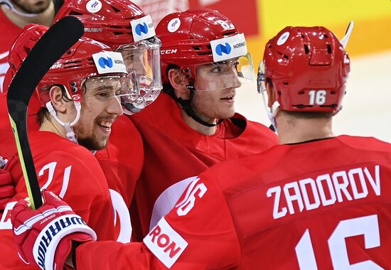 Хоккей. Чемпионат мира. Матч Россия - Дания 