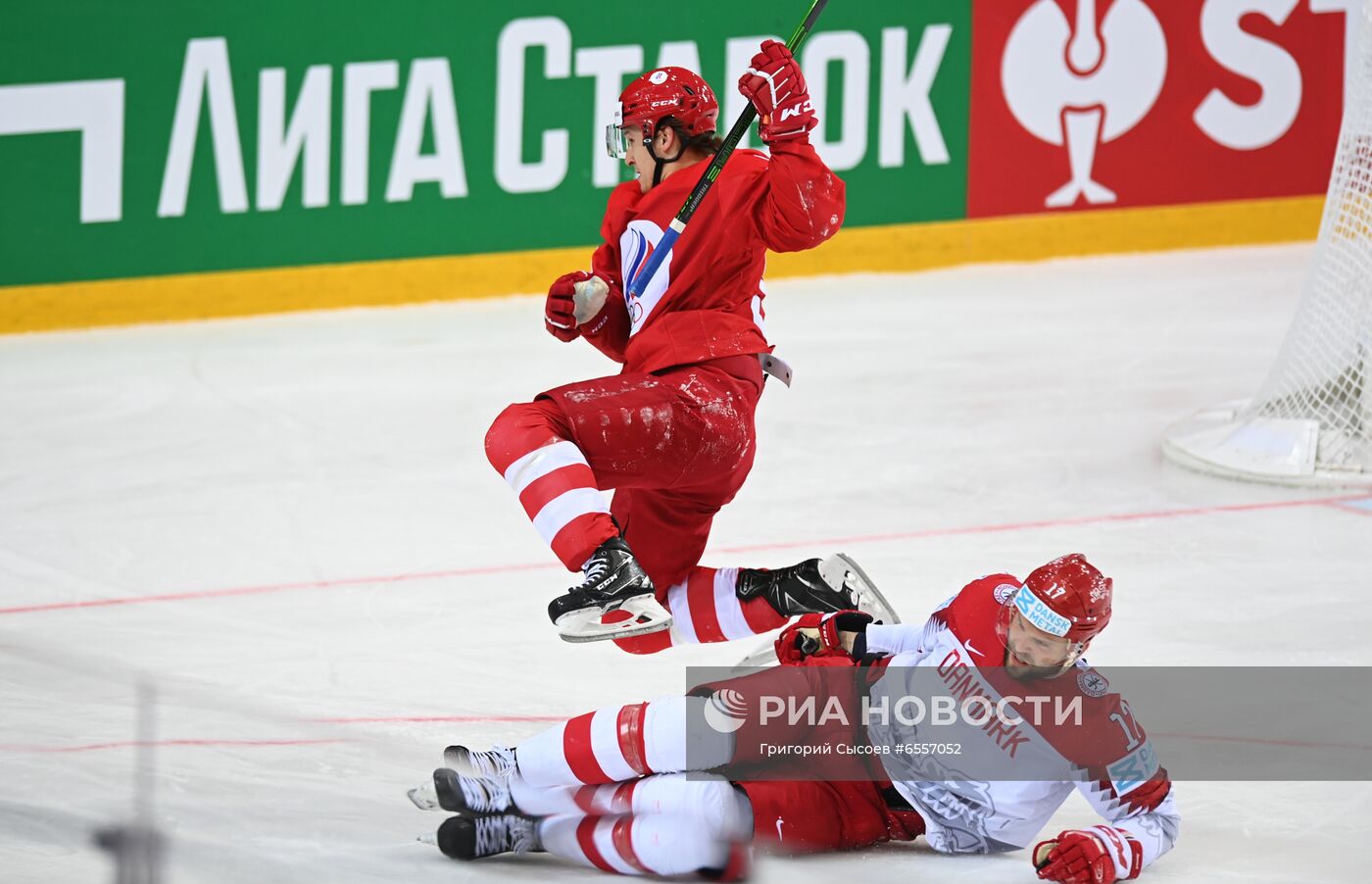 Хоккей. Чемпионат мира. Матч Россия - Дания 