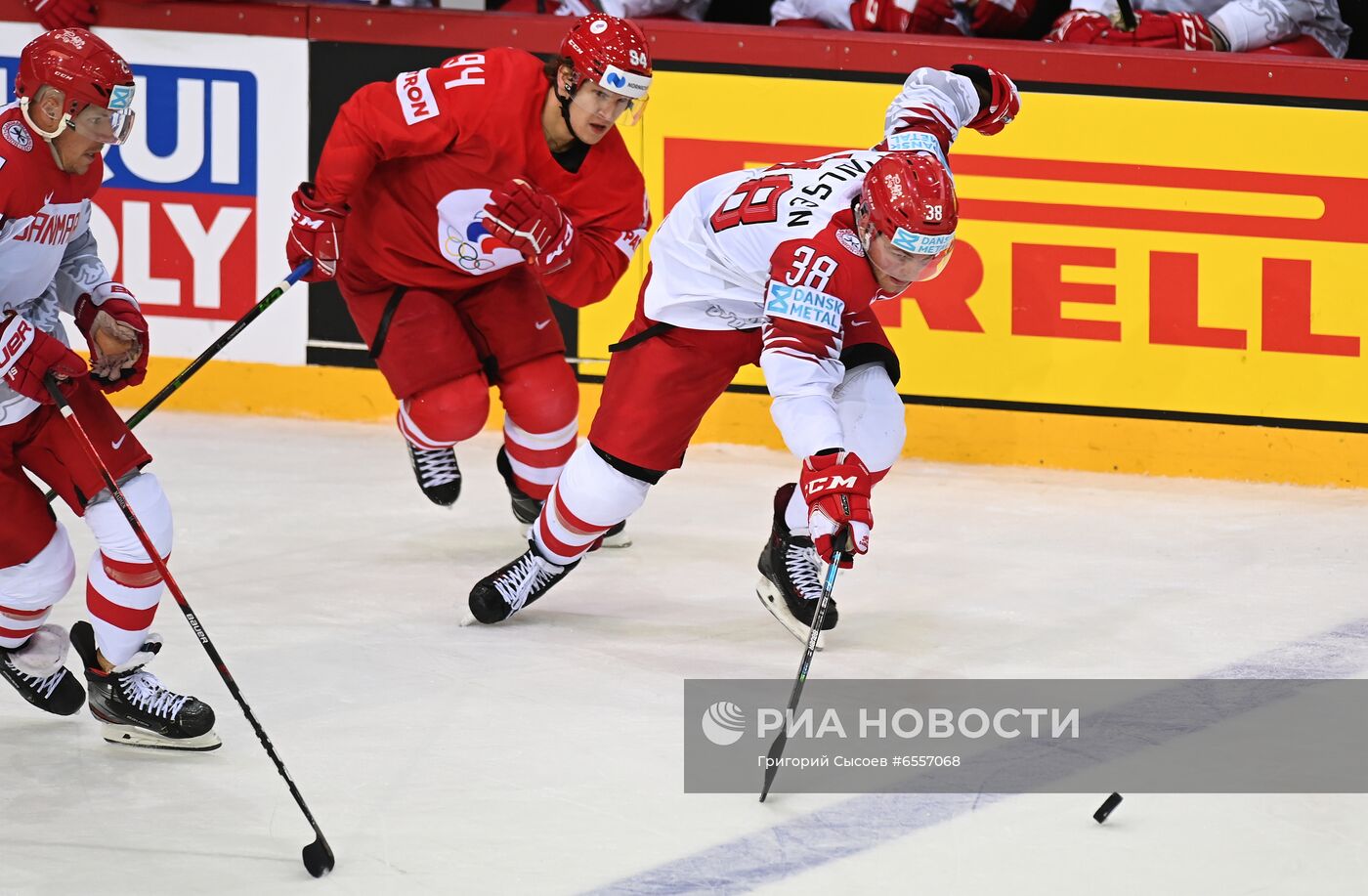 Хоккей. Чемпионат мира. Матч Россия - Дания 