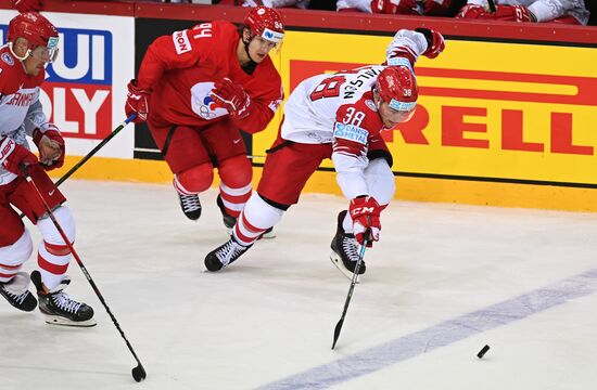 Хоккей. Чемпионат мира. Матч Россия - Дания 