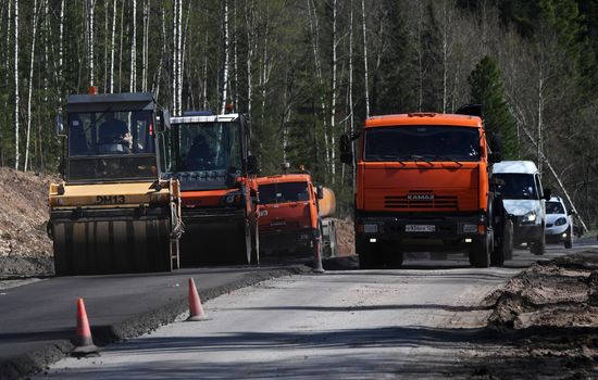 Ремонт федеральной трассы "Енисей"