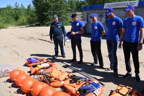 Проверка пляжа "Локомотив" в Казани на готовность к летнему сезону