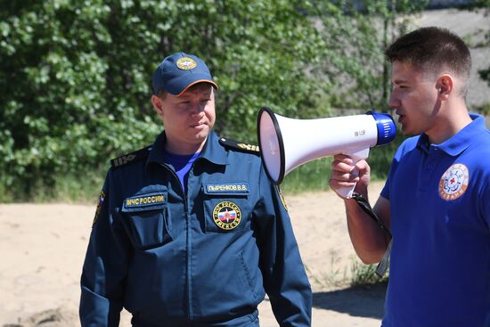 Проверка пляжа "Локомотив" в Казани на готовность к летнему сезону