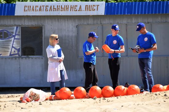 Проверка пляжа "Локомотив" в Казани на готовность к летнему сезону