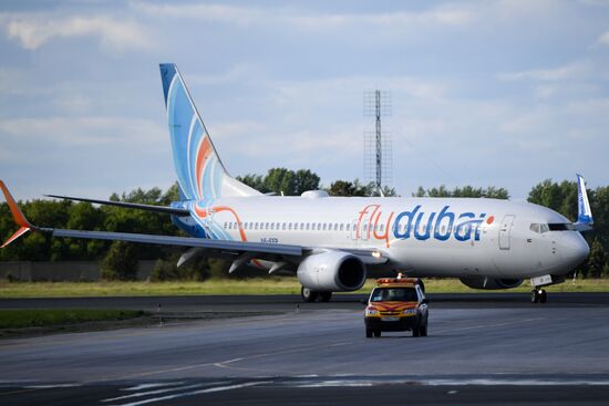 Торжественное открытие рейса "Flydubai" из Новосибирска в Дубай в аэропорту Толмачево