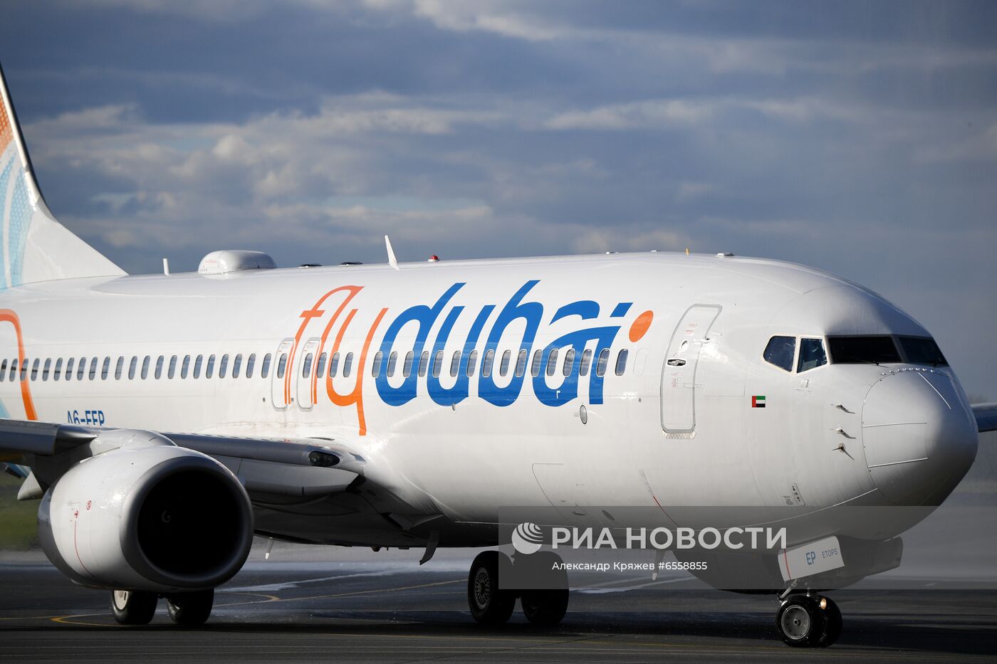 Торжественное открытие рейса "Flydubai" из Новосибирска в Дубай в аэропорту Толмачево