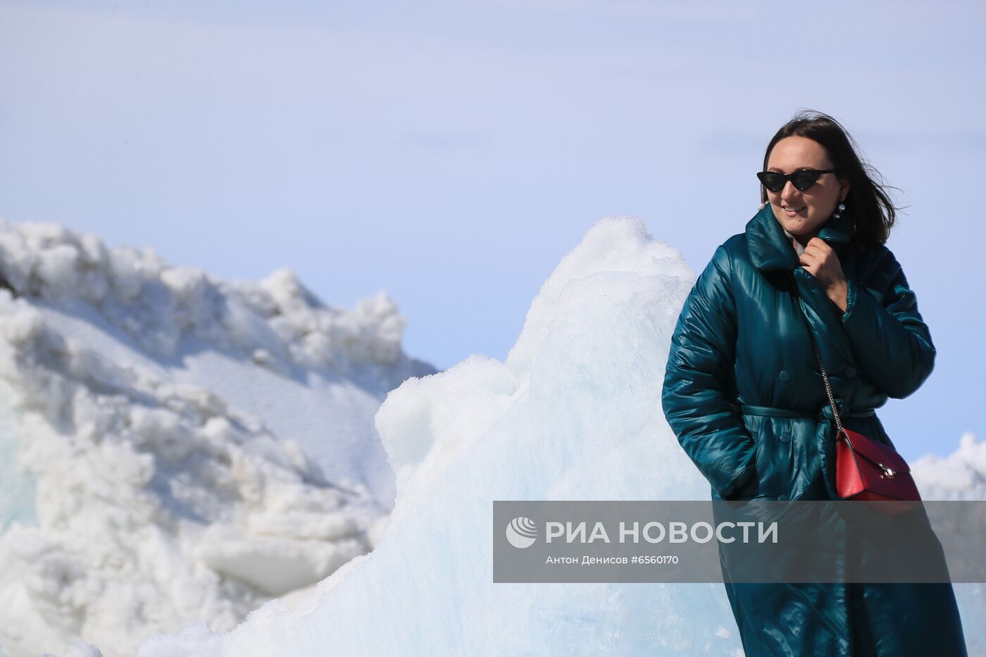 Ледоход на реке Енисей