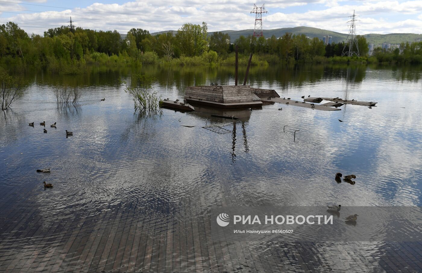 Половодье в Красноярске