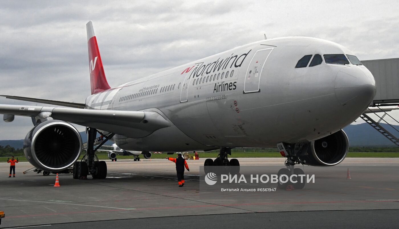 Первый беспосадочный рейс компании Nordwind Владивосток-Санкт-Петербург
