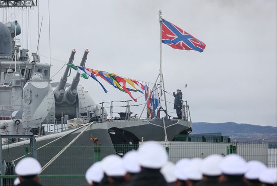 Празднование Дня Северного флота ВМФ России