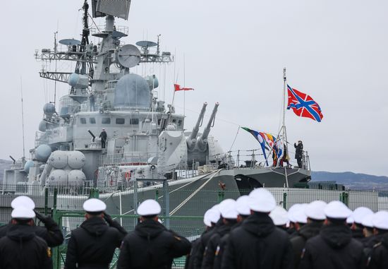 Празднование Дня Северного флота ВМФ России